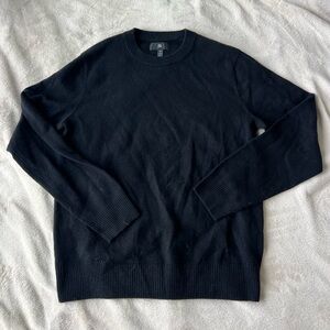 Banana Republic Men's Cashmere Black Crewneck Sweater